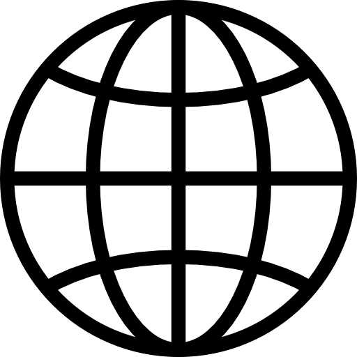 Pix For > Globe Lines Icon