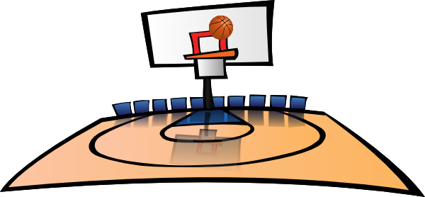 Basketball Court Clipart Black And White | Clipart Panda - Free ...