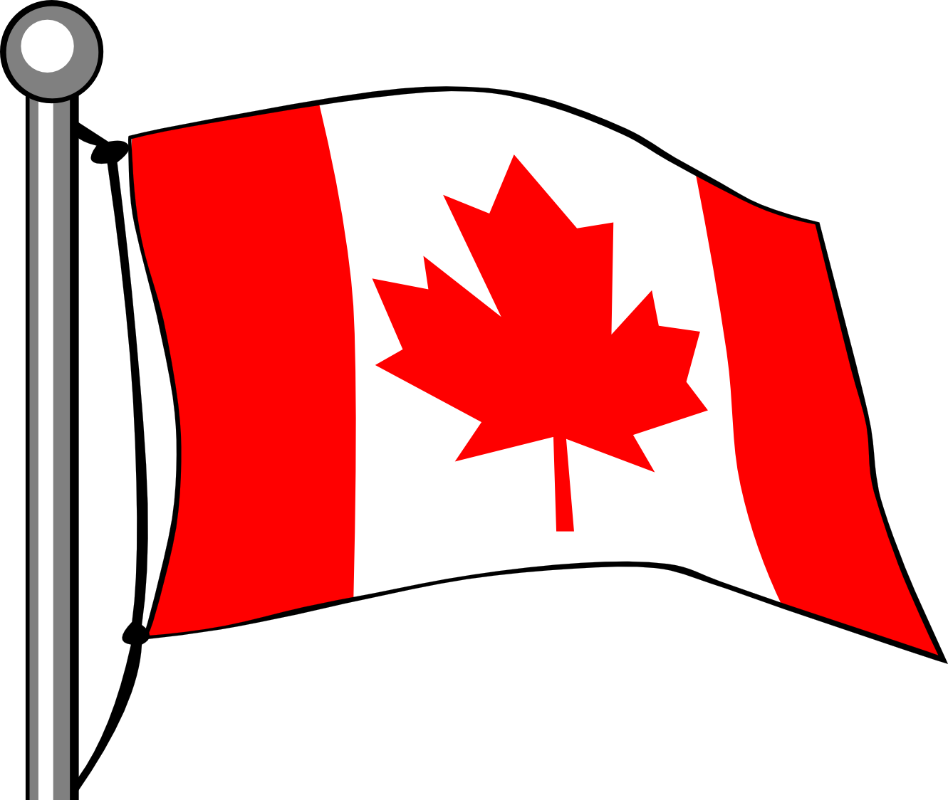 Images For > Canada Flag Clip Art