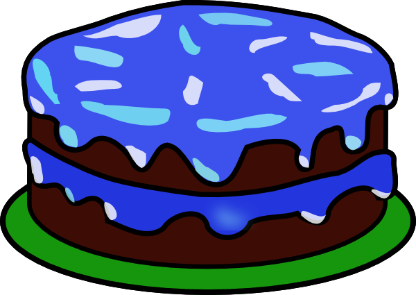 eatingrecipe.com Blue Birthday Cake Clipart