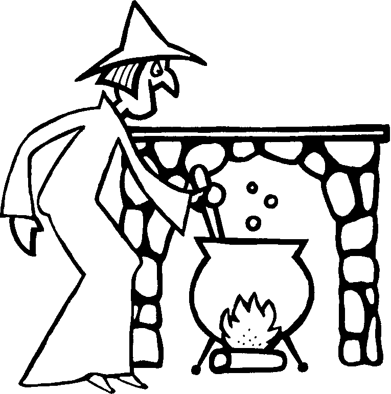 Scary Witch Coloring Pages | Coloring - Part 3