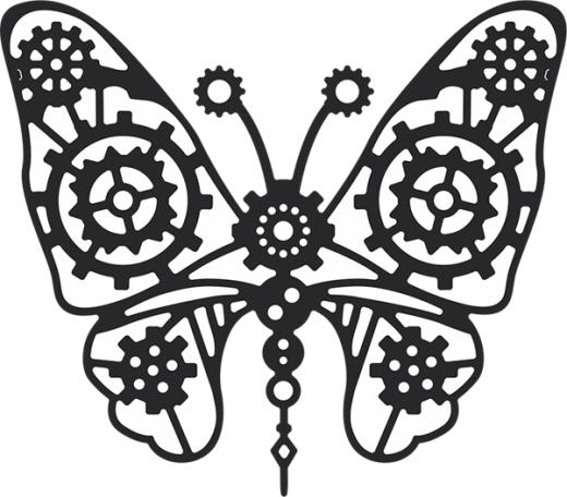 B367 Gears Butterfly (Steampunk Series) - £7.30 - A great range of ...