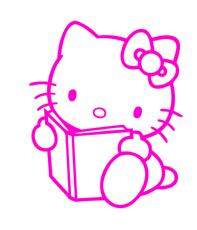 Hello Kitty Reading Sticker - £1.99 : Blunt.One, Affordable ...