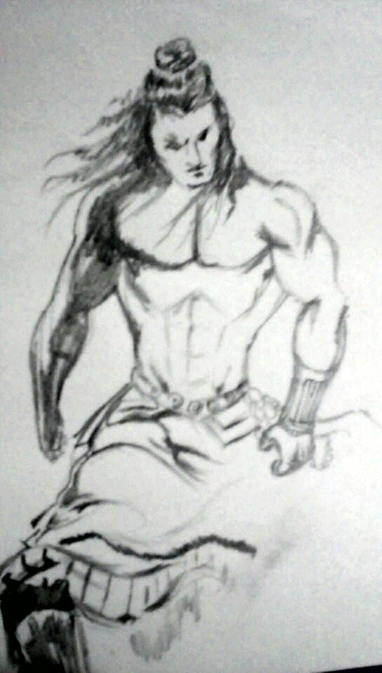 DeviantArt: More Like Lord Shiva Sketch (Wood) by saintvinod