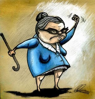 Angry Old Woman Cartoon - Gallery