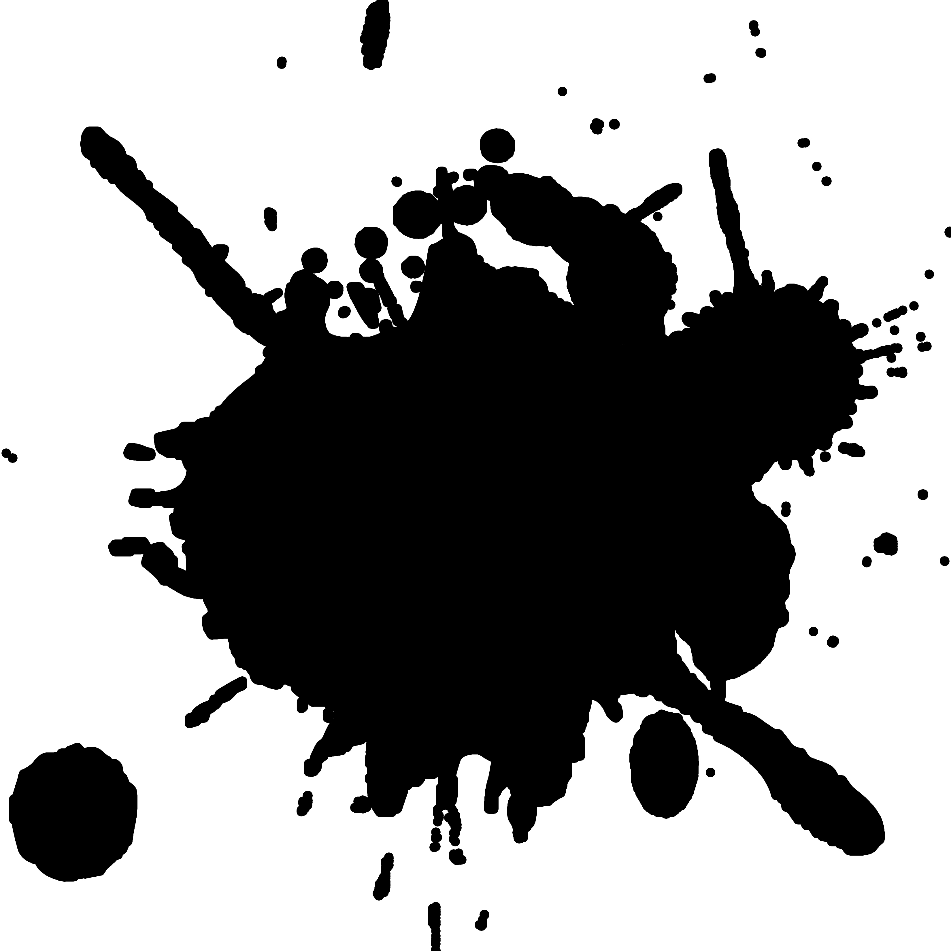 Black Paint Splatter Vector Clipart - Free Clip Art Images