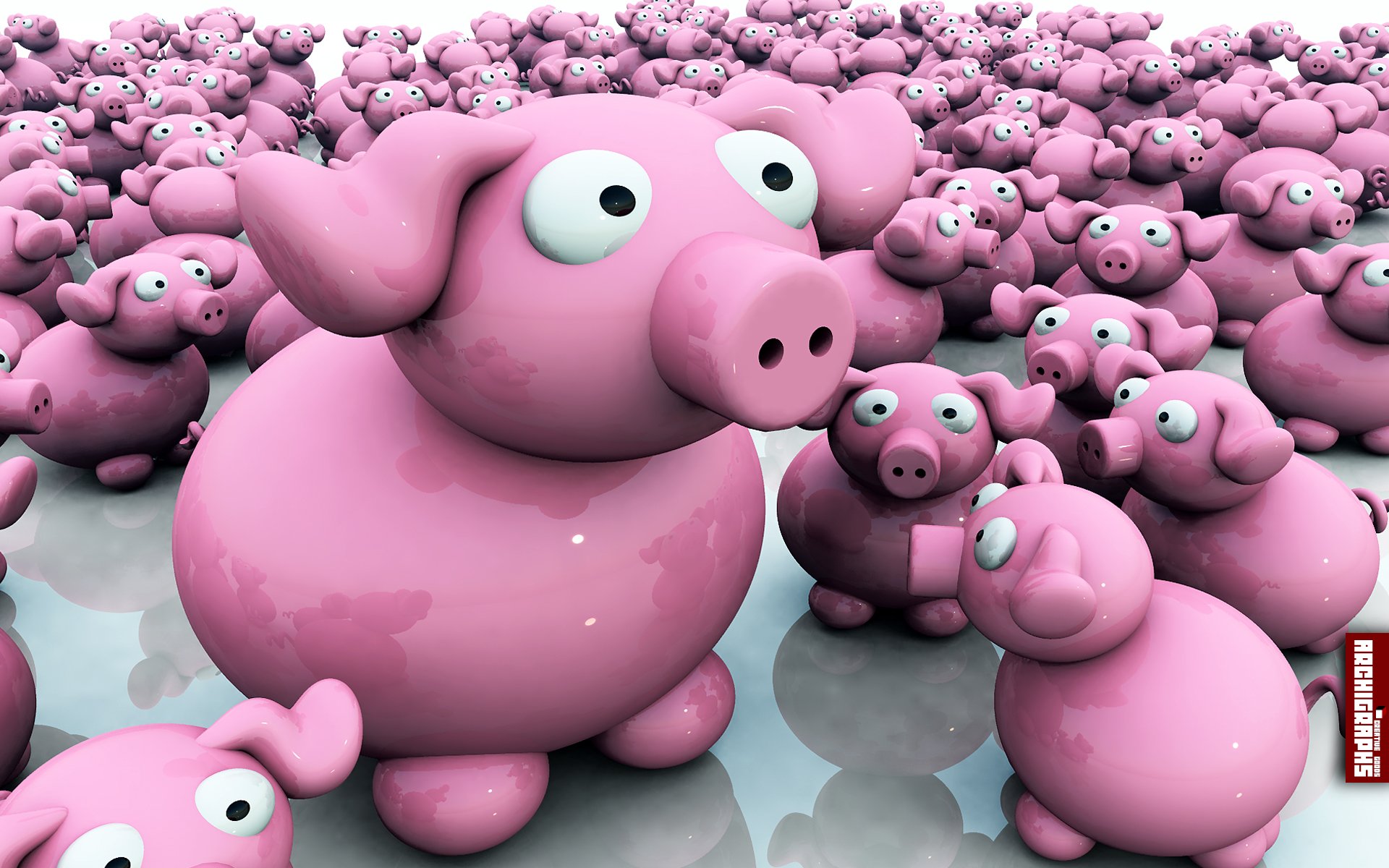 Pigs 3D | Download HD Wallpapers