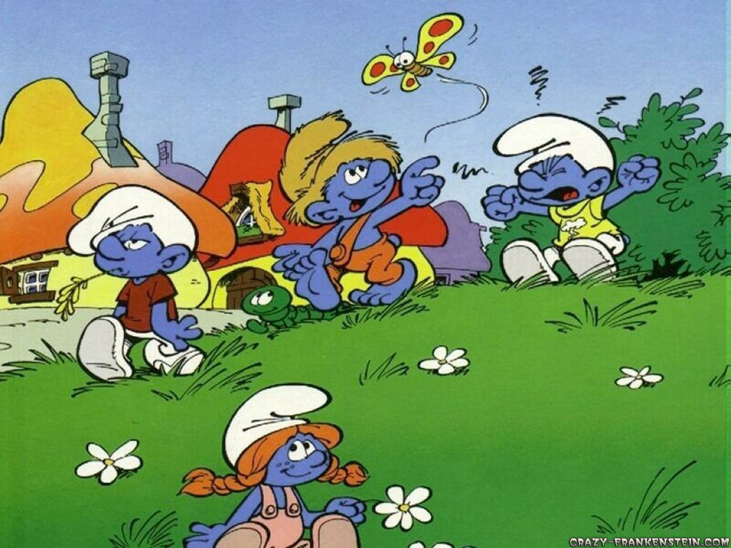 The Smurfs Cartoon wallpapers - Crazy Frankenstein