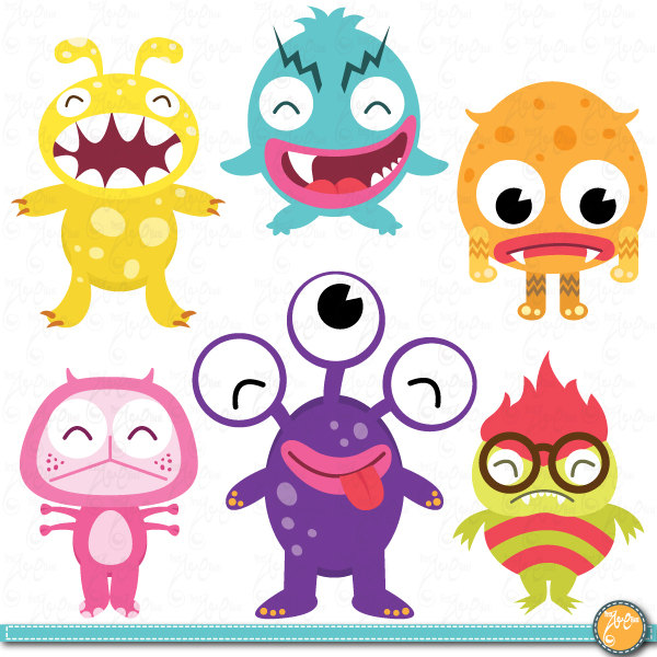 Happy Monster Clip Art - Cliparts.co