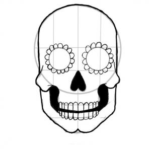 Easy Colorful Sugar Skull Drawings - Gallery