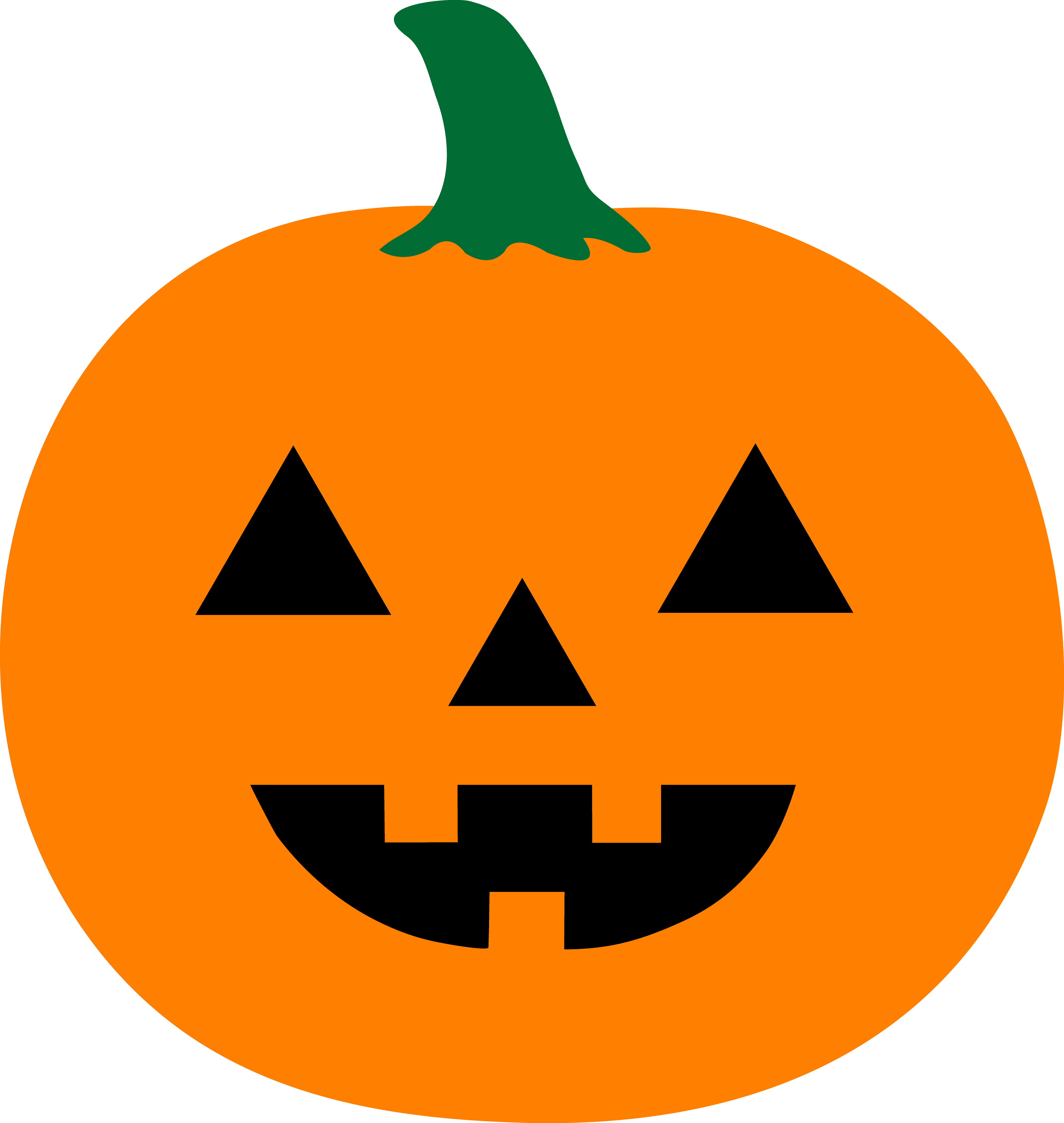 Simple Halloween Jack O Lantern - Free Clip Art