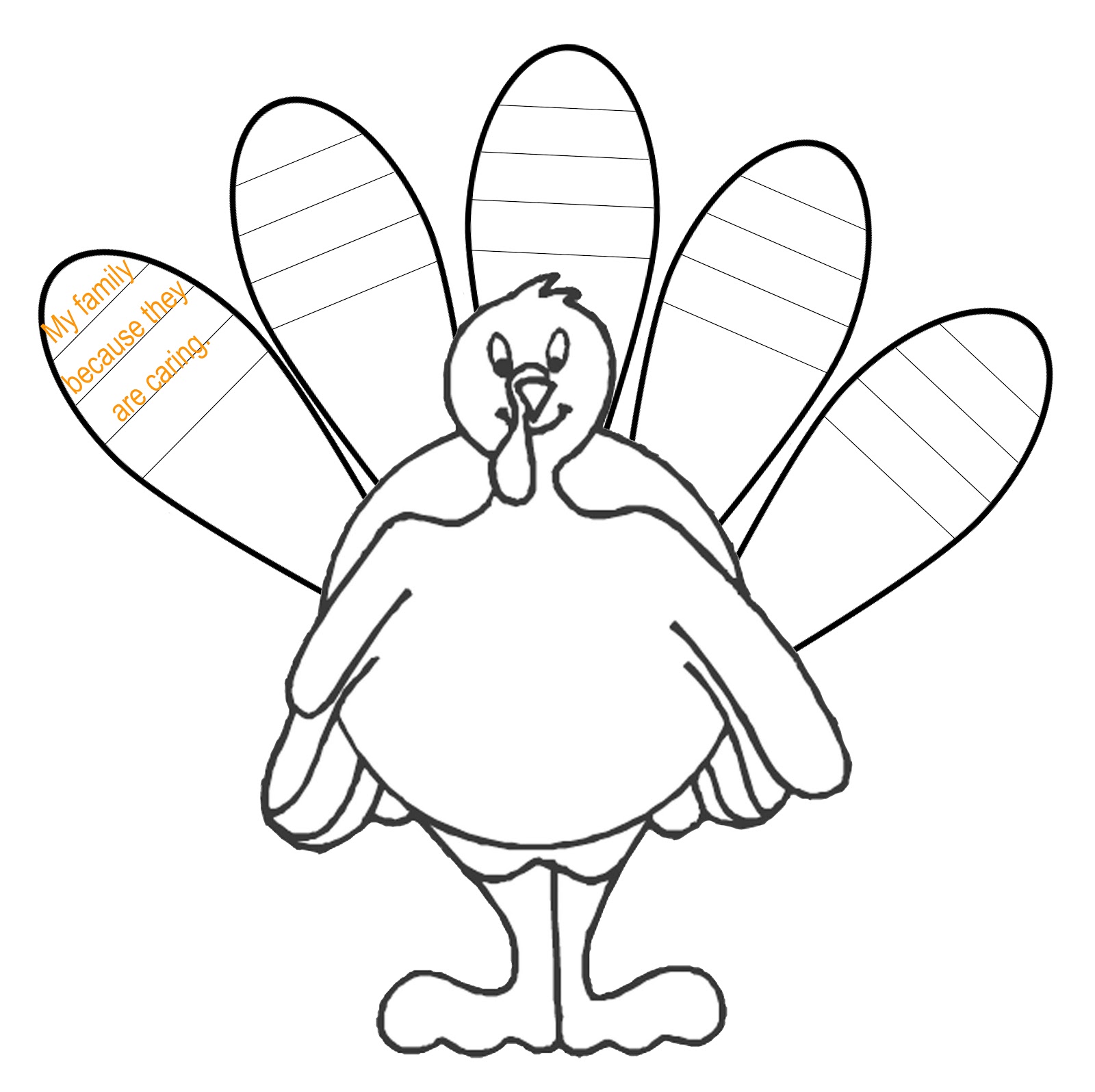 Images For > Turkey Feathers Coloring Pages