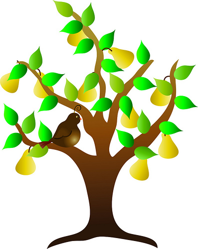 September Trees Clipart