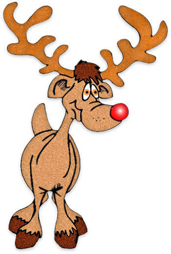 Free Christmas Clipart - Rudolph The Red Nosed Reindeer