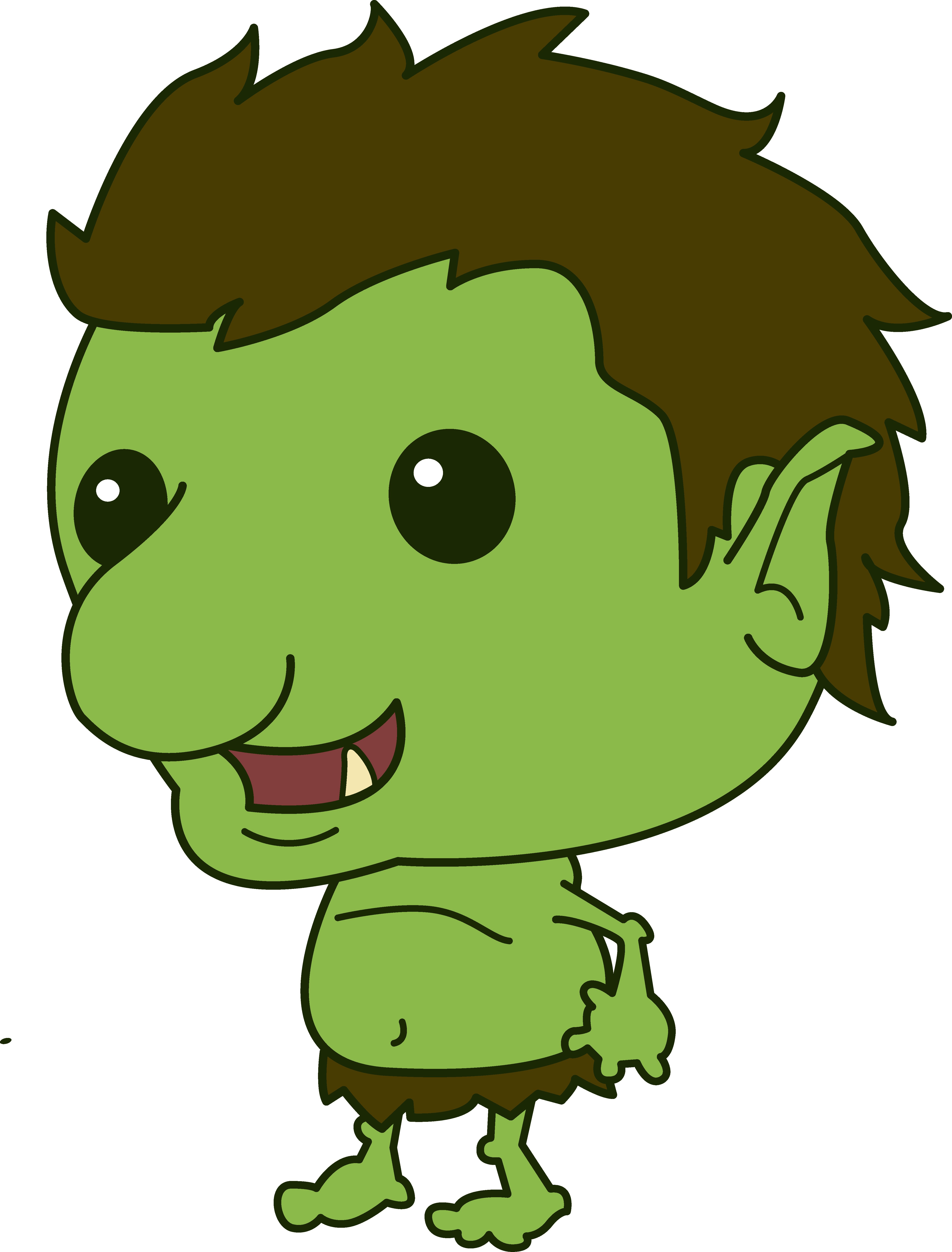 Funny Little Troll - Free Clip Art