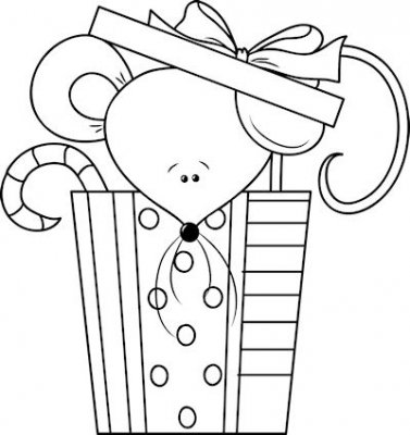 Christmas Mouse 1 - Craft Pattern : Digi Scrap Kits - Quality Clip ...