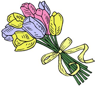 Free tulips-w-ribbon Clipart - Free Clipart Graphics, Images and ...