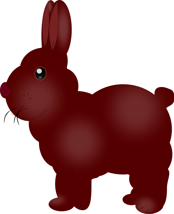 Chocolate Bunny SVG Vector file, vector clip art svg file ...