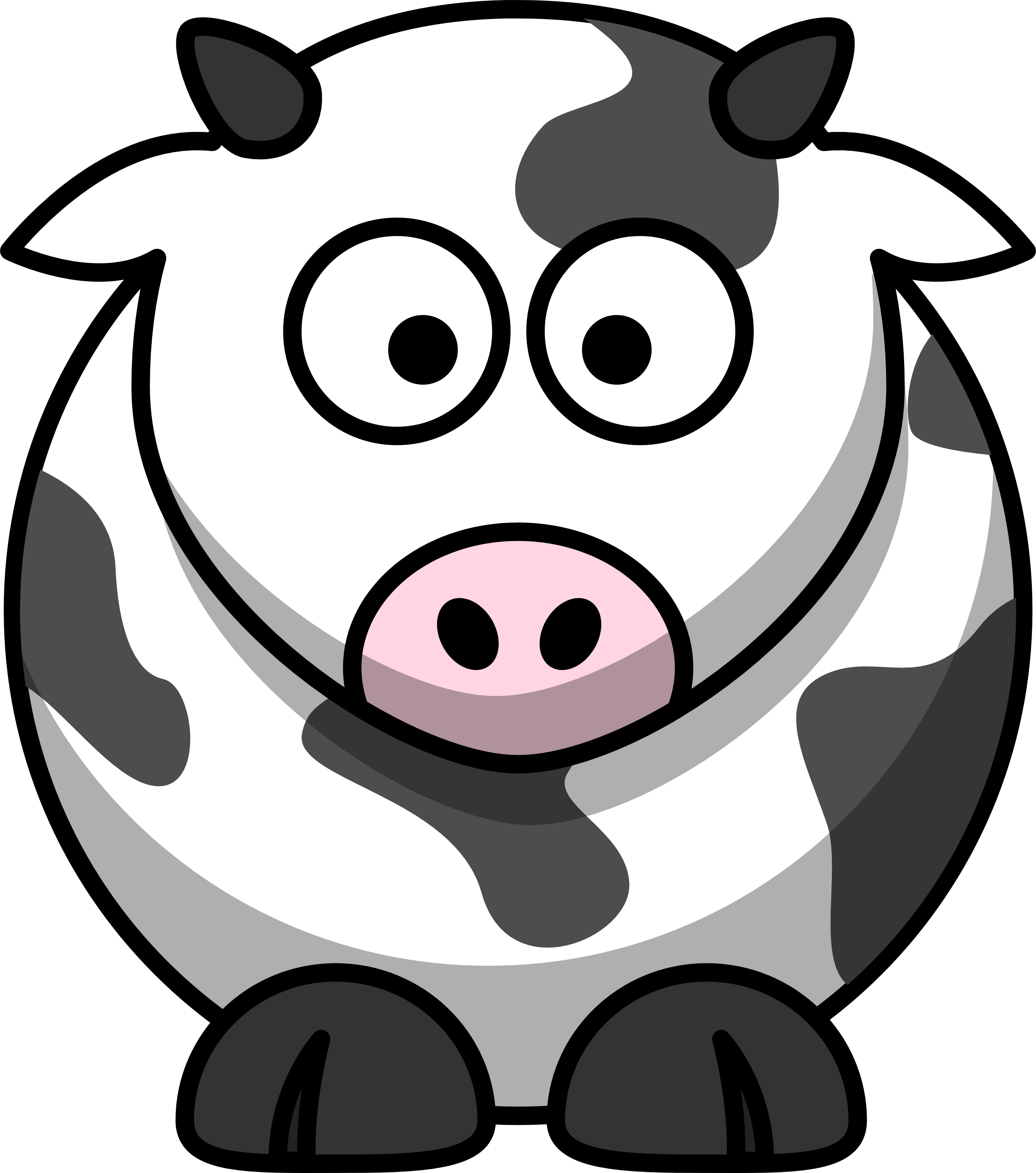 A Cartoon Cow - ClipArt Best