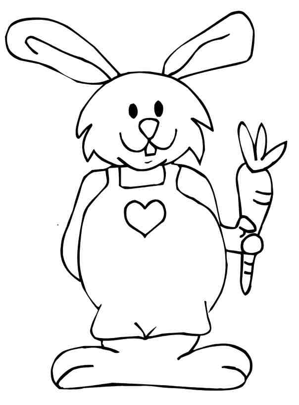 Easter Bunny Coloring Pages « Teacher Fan