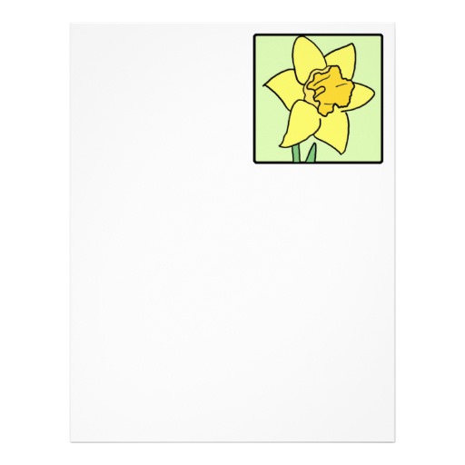 Cartoon Clip Art Daffodil Spring Garden Flower Personalized ...
