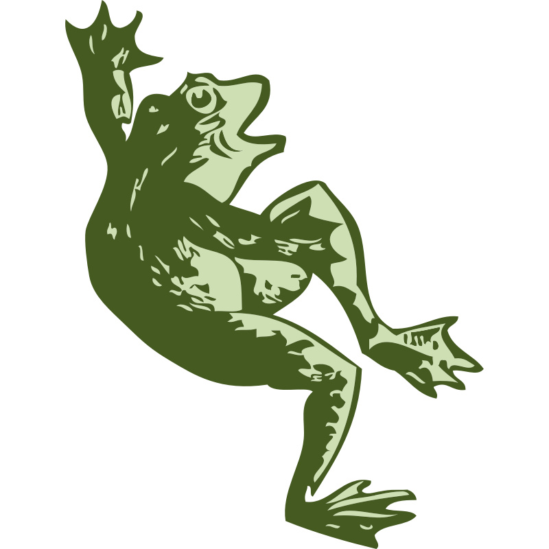 Clipart - dancing frog