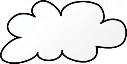 Pix For > Cloud Outline Template