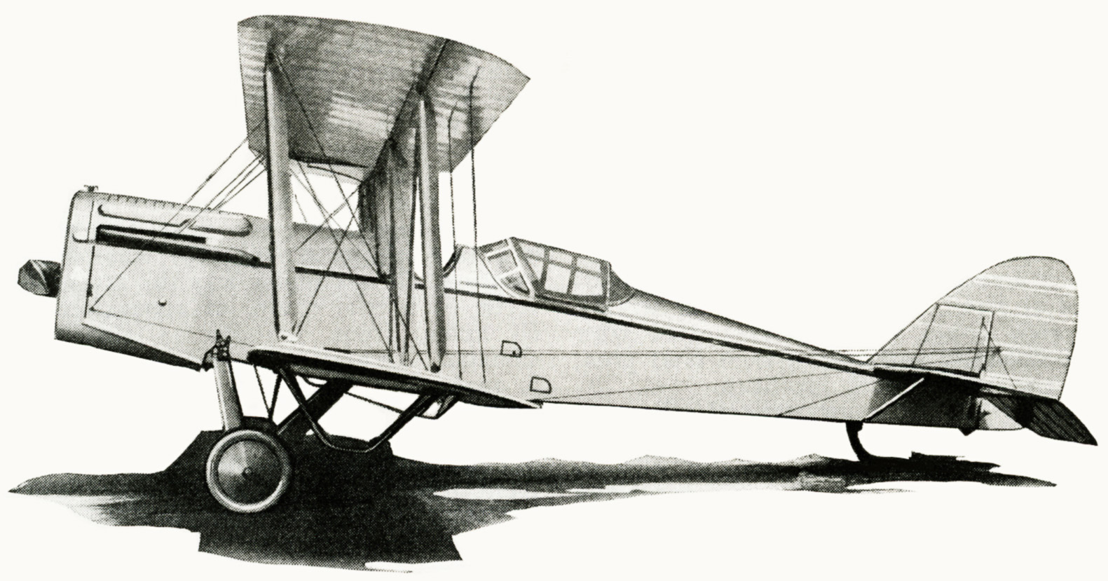 Free Vintage Airplane Illustration | Old Design Shop Blog