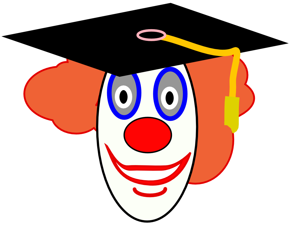 OnlineLabels Clip Art - Clown School Graduate