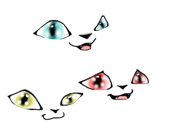 Cartoon cat faces - Slimber.com: Drawing and Painting Online