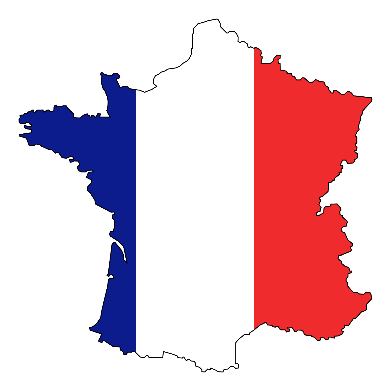 Pix For > French Flag Clipart