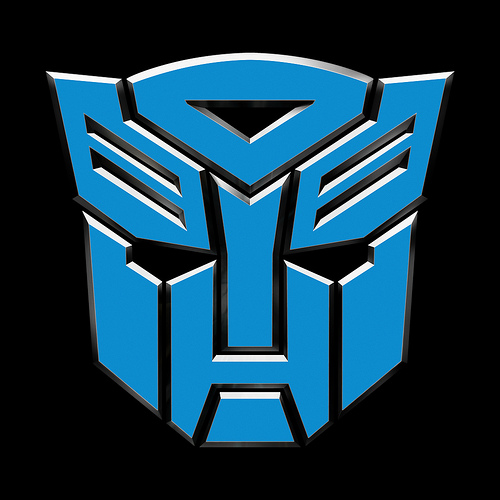 Transformers DOTM (TF3) Autobot Logo Symbol BLUE | Flickr - Photo ...