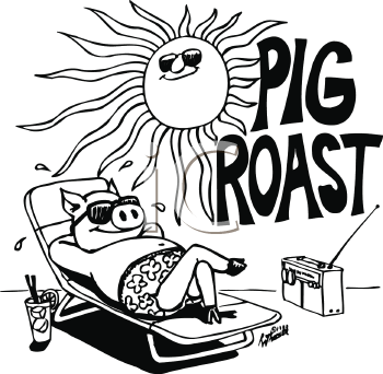 Pig Roast Clip Art Clipart - Free Clipart