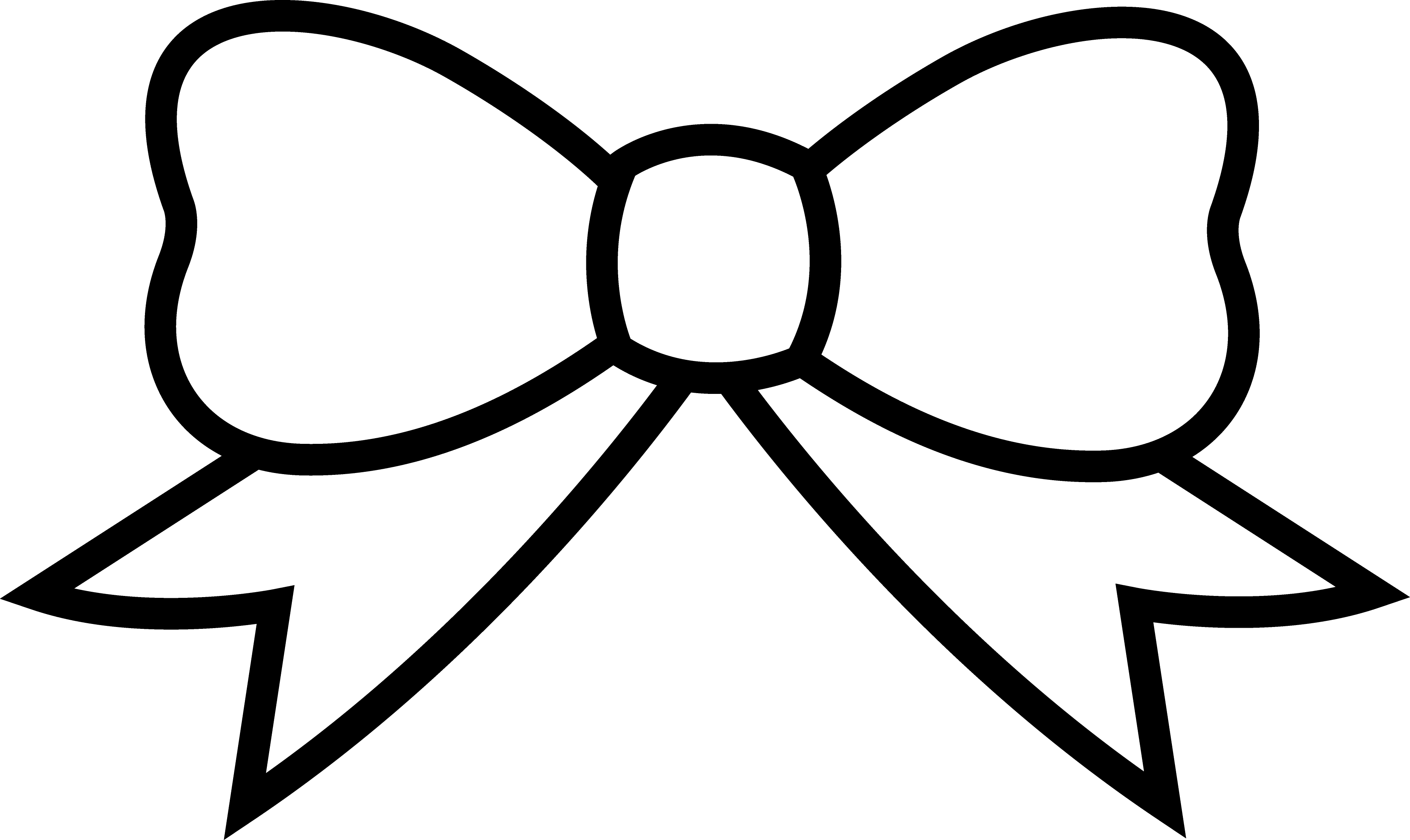 Bow Outline - ClipArt Best