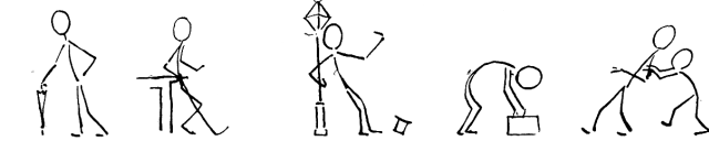 drawing stick figures with balance | Drawing | Pinterest