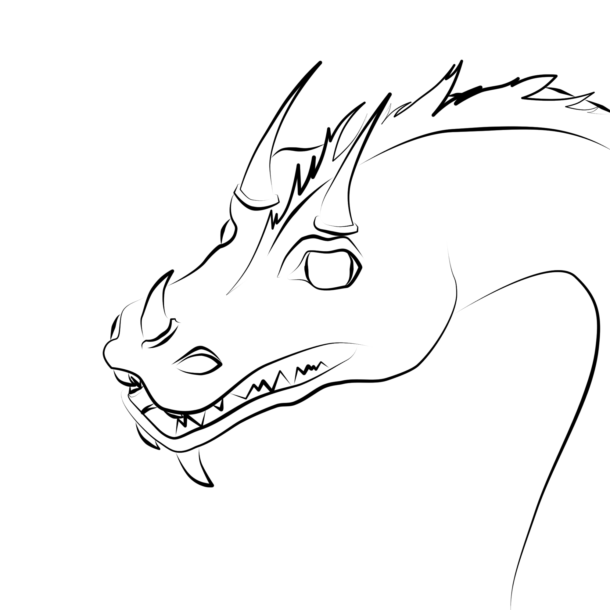 NEW LINE DRAWING DRAGONS | Drawing Tips 3