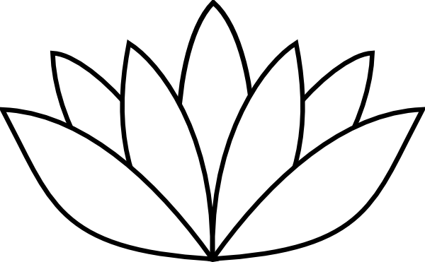 white-lotus-flower-drawings- ...