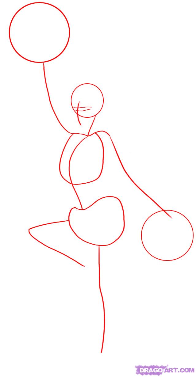 How to Draw a Cheerleader, Step by Step, Figures, People, FREE ...