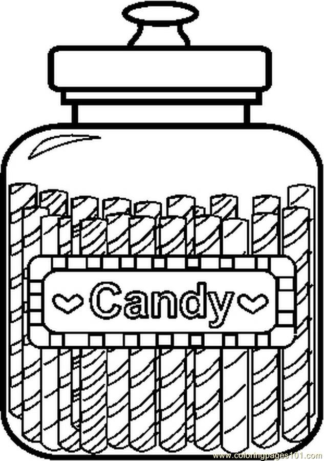 jar of sweets Colouring Pages (page 2)