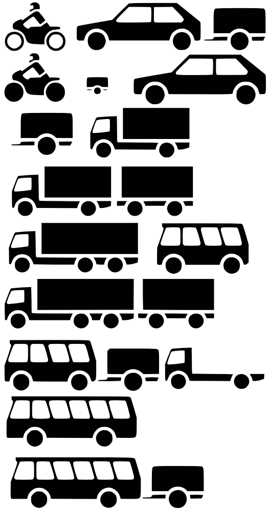 OnlineLabels Clip Art - Vehicles - Silhouette