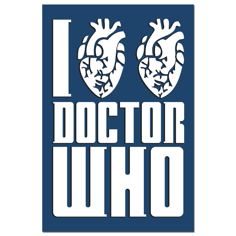 I Heart Heart Doctor Who - Available as a Poster or Vinyl Decal ...