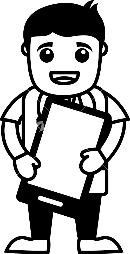 Subscribe Health Tips - Doctor - Office Cartoon Characters Stock Image