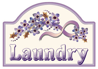 ArtbyJean - Purple Wood Roses: Make your own sign for your laundry