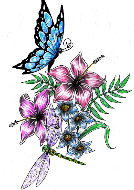 Drawings Of Designs Of Flowers - ClipArt Best