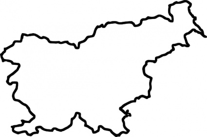 Map Of Slovenia (in Europe) clip art - Download free Other vectors