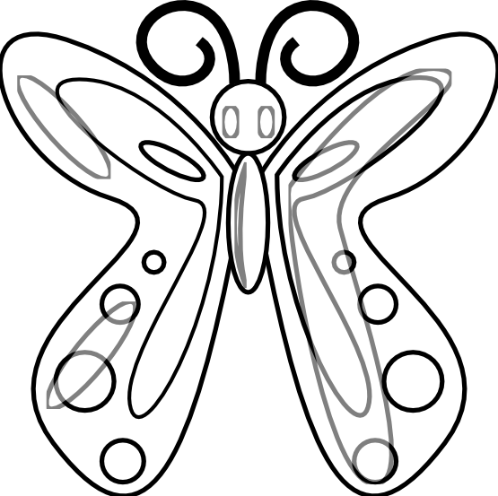 Butterfly Clip Art Black And White | Clipart Panda - Free Clipart ...