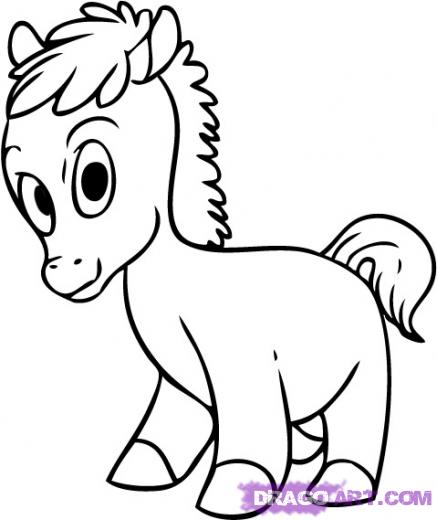 how-to-draw-a-cartoon-horse- ...