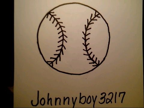 How To Draw A Baseball como dibujar una pelota de beisbol MLB ...