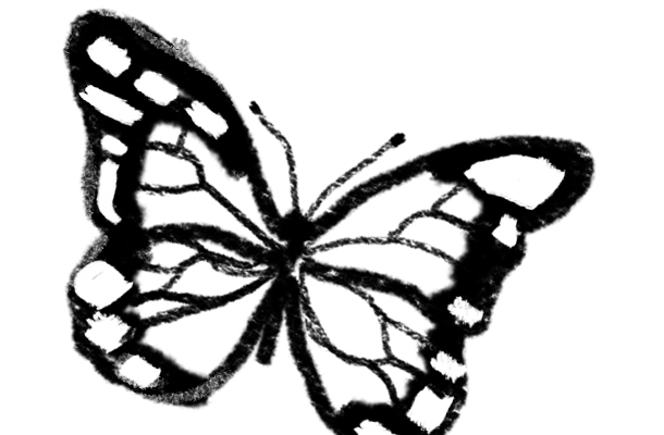 Butterfly Drawing Black And White - ClipArt Best