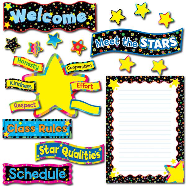 Back To School Stars Bulletin Board Set | CTP4040